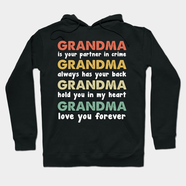 Grandma Is Your Partner In Crime Vintage Hoodie by EduardjoxgJoxgkozlov